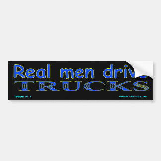 z Real mannen Drive Trucks Bumpersticker