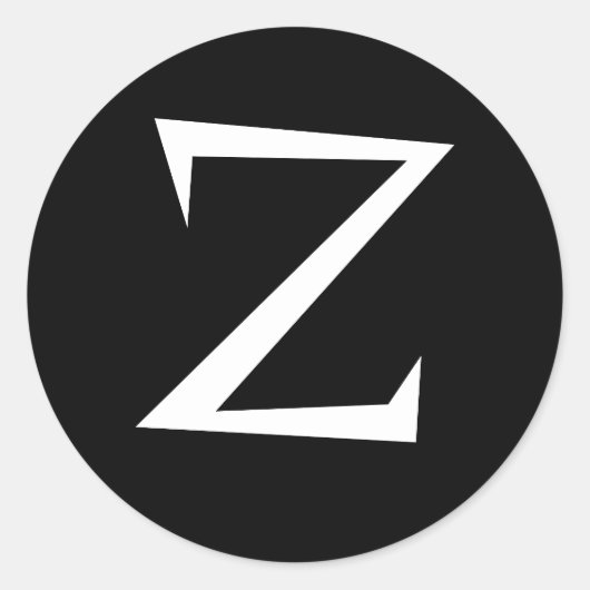 Z RONDE STICKER (Voorkant)