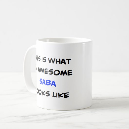 z saba, geweldige koffiemok (Voorkant links)