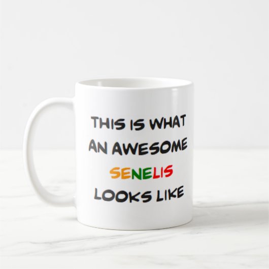 z senelis, geweldige koffiemok (Links)