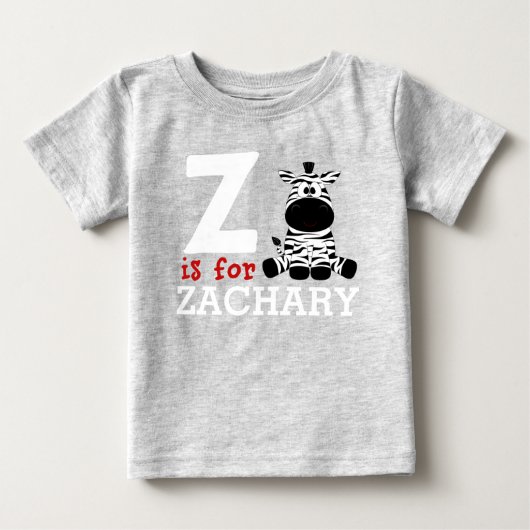 Z staat voor Zachary & Kinder naam Personalized (Voorkant)