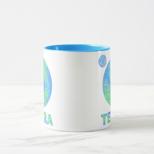 Z Terra Earth Art Coffee Mok Cup (Midden)