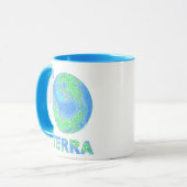 Z Terra Earth Art Coffee Mok Cup (Voorkant links)