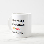 z tevas, geweldige koffiemok (Voorkant links)