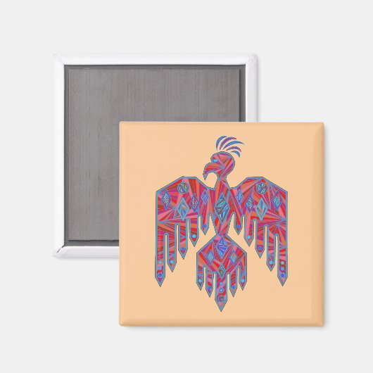 Z Thunderbird Native Amerikaanse symboolmagneet Magneet (Voorkant / Achterkant)