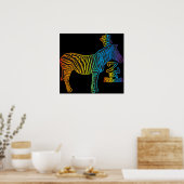 Z voor Zebra Poster (Keuken)