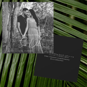 Z/W Koppel Foto Vierkant Save the Date