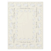 Z White Cariou Reindeer Kerstfeestdag Tafelkleed (Voorkant)