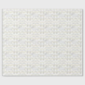 Z White Cariou Reindeer Kerstmis op maat Cadeaupapier (Vlak)