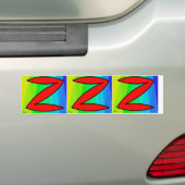 Z, Z, Z BUMPERSTICKER (Op auto)