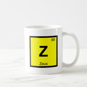 Z - Zeus God Chemie Periodiek Systeem Symbool Koffiemok