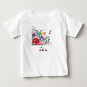 Z Zoe personaliseer de naam van het Initiaal, Roos