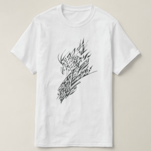 Z Zwart Witte Abstract Tribale Tatoeage Kunst T-shirt