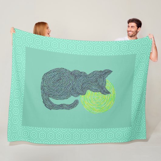 Z zwarte kat en de monnikkast keuken fleece deken (In situ)