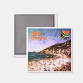 ZA009 CLIFTON, Panorama, Zuid-Afrika, Fridge Magneet (Voorkant / Achterkant)