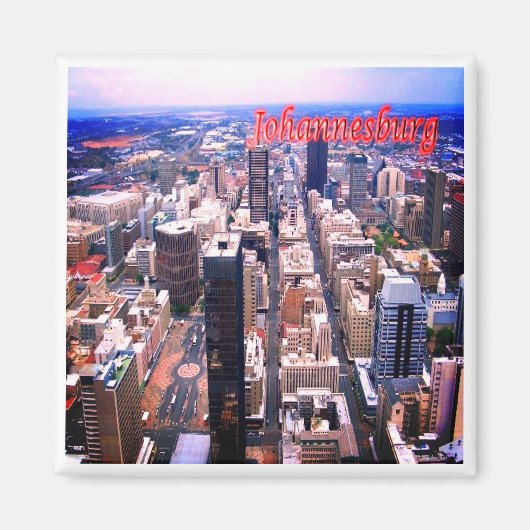 ZA018 JOHANNESBURG, Panorama, Zuid-Afrika, Fridge Magneet (Voorkant)