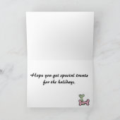 ZA- Black Labrador Christmas Kaart (Binnen)