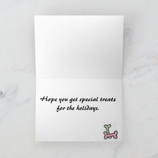 ZA- Black Labrador Christmas Kaart (Binnen)