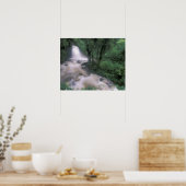 ZA, Peru, S.H. Machu Picchu, Waterval en wolk Poster (Keuken)