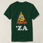 Za Pizza Slang 'Za - Funny Slice of Pizza Abbrevia T-shirt (Design voorkant)