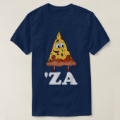 Za Pizza Slang za Funny Slice of Pizza Abbreviati T-shirt (Design voorkant)