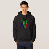 Za Zaf Zuid-Afrikaanse vlag van Zuid-Afrika Hoodie (Voorkant volledig)