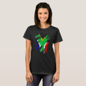 Za Zaf Zuid-Afrikaanse vlag van Zuid-Afrika T-shirt (Voorkant volledig)
