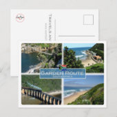 ZA Zuid-Afrika - de route voor de tuin - Briefkaart (Voorkant / Achterkant)