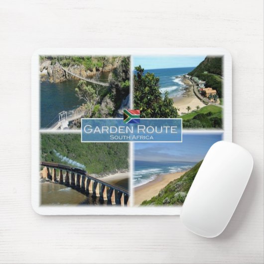 ZA Zuid-Afrika - de route voor de tuin - Muismat (Met muis)