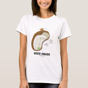 Zaad binnenin (dicotyledon Bean Seed Anatomy) T-shirt