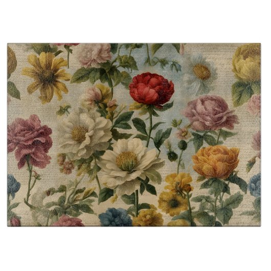 Zaad Catalogus Bloemen Over Script Snijplank (Voorkant)