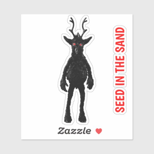 Zaad in de zand sticker (Vel)