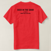 Zaad in het Zand Basic Unisex T-shirt (Design achterkant)