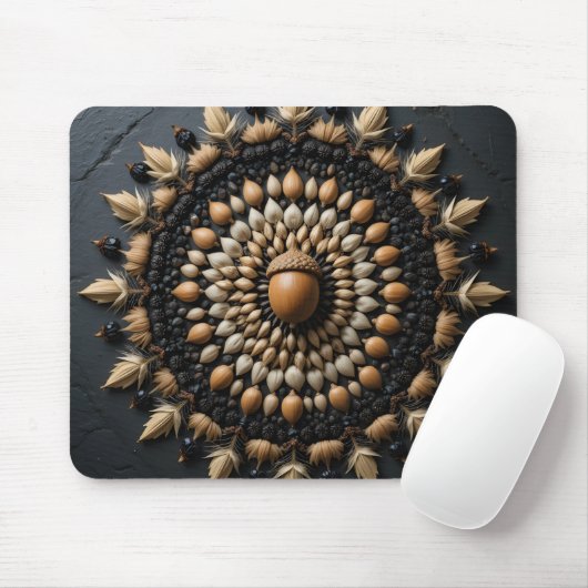 zaad-mandala-macro muismat (Met muis)