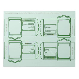 Zaad Pakket groen DYI Notitieblok