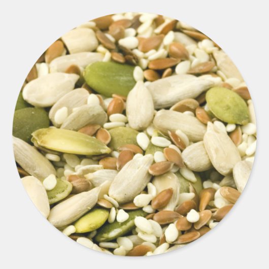 zaad ronde sticker (Voorkant)