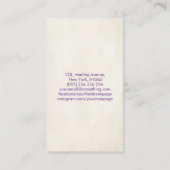 Zaad van het leven Chakra-kleuren Visitekaartje (Achterkant)