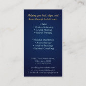 Zaad van het leven in Lotus Flower Visitekaartje (Achterkant)