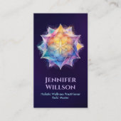 Zaad van het leven in Lotus Flower Visitekaartje (Voorkant)