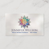 Zaad van het leven in Lotus Flower Visitekaartje (Voorkant)