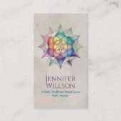 Zaad van het leven in Lotus Flower Visitekaartje (Voorkant)