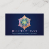 Zaad van het leven in Lotus Flower Visitekaartje (Voorkant)