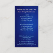 Zaad van het leven in Lotus Flower Visitekaartje (Achterkant)