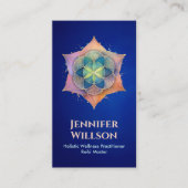 Zaad van het leven in Lotus Flower Visitekaartje (Voorkant)