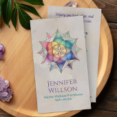 Zaad van het leven in Lotus Flower Visitekaartje