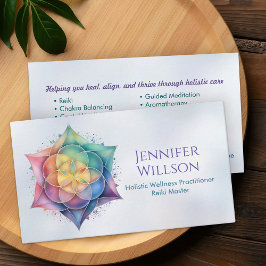 Zaad van het leven in Lotus Flower Visitekaartje