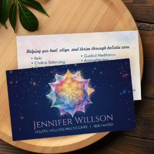 Zaad van het leven in Lotus Flower Visitekaartje