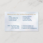 Zaad van het leven in Lotus Flower Visitekaartje (Achterkant)