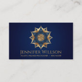 Zaad van het leven in Lotus Flower Visitekaartje (Voorkant)