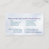 Zaad van het leven in Lotus Flower Visitekaartje (Achterkant)